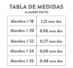 Alambre Recto Grueso # 18 Cód. 7002 - comprar online