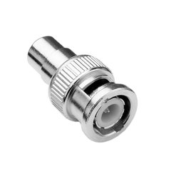 Adaptador BNC Macho a RCA Hembra ( Metalica )