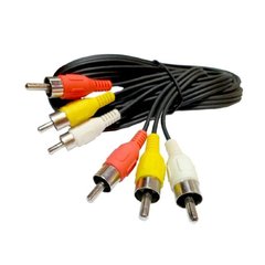 Cable 3 RCA a 3 RCA 1.5 Mts