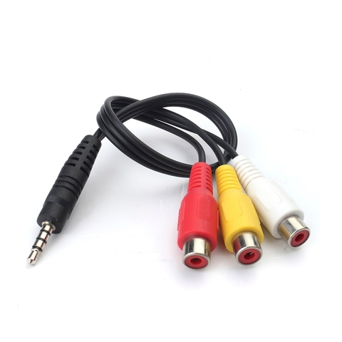 Cable AV 1 Plug 3 5 4c a 3 RCA Hembra