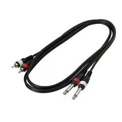 Cable 2 RCA a 2 Plug 6.3 Mono 1.5 Mts Mamut