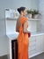 Vestido Siena faxa na cintura laço costas Laranja - comprar online