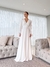 Vestido Paris noiva off white manga longa - comprar online