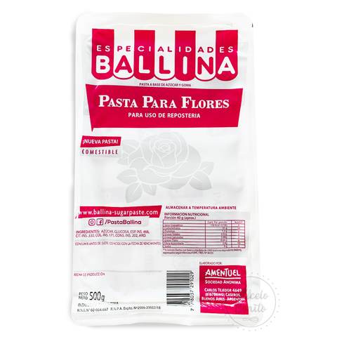 Pasta para flores. Ballina