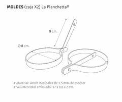 Moldes para La Planchetta en pack x 2 - Red La Planchetta