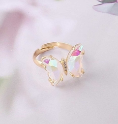 Anillo Aurora Crystal Blanco Holográfico - comprar online