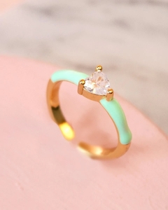 Anillo Plastic Heart (Regulable) Ver Colores