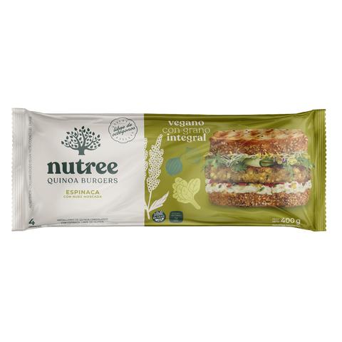 Quinoa Burguer Espinaca - Nutree