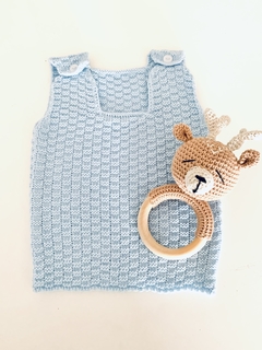 Chalequito tejido lana bebé - tienda online
