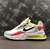 Nike Air Max 270 React Red Yellow Blue White - loja online