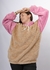 Buzo Canguro Camel con Pink - Aoni Design