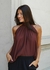 BLUSA CONTOY MARRON CHOCOLATE - tienda online