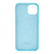 Capinha Silicone Aveludado para iPhone 14 Plus Azul Piscina