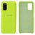 Capa Cover Silicone Aveludada Compatível com Galaxy A03S Verde Neon