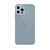Capa Silicone Vidro Glass iPhone 12 Pro Lentes de Safira - Azul Bebe
