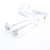 Fone de Ouvido com Microfone In-Ear Branco Kaidi KD-705