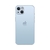 Capinha Celular Para iPhone 13 Silicone Vidro Fosco Lentes de SAFIRA - Azul bebe