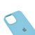 Capinha Silicone Aveludado para iPhone 14 Plus Azul Piscina