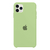 Capinha Celular para iPhone 11 Pro Max Silicone Aveludado Verde Pistache