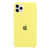 Capinha Celular para iPhone 11 Pro Max Silicone Aveludado Amarelo