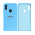 Capinha Celular Galaxy A11 Silicone Cover Aveludado Azul Piscina