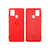 Capinha Celular Galaxy A21S Silicone Cover Aveludado Vermelho