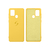 Capinha Celular Galaxy A21S Silicone Cover Aveludado Amarelo