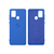Capinha Celular Galaxy A21S Silicone Cover Aveludado Azul Royal