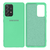 Capinha Celular Galaxy A72 Silicone Cover Aveludado Verde Água