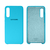 Capinha Celular Galaxy A70S Silicone Cover Aveludado Azul Piscina