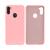 Capinha Celular Galaxy A11 Silicone Cover Lisa Rosa chiclete