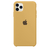 Capinha Celular para iPhone 11 Pro Max Silicone Aveludado Amarelo Mostarda