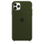 Capinha Celular para iPhone 11 Pro Max Silicone Aveludado Verde Militar
