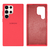 Capa Silicone Cover Fechado Compatível com Galaxy S23 Ultra - Rosa Neon