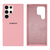 Capa Silicone Cover Fechado Compatível com Galaxy S23 Ultra - Rosa Chiclete