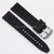 Pulseira Para Relógio Breitling Em Borracha Preto Com Fivela 24mm