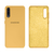 Capinha Celular Galaxy A50/A30S Silicone Cover Aveludado Amarelo Mostarda