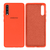 Capinha Celular Galaxy A70 Silicone Cover Aveludado Laranja