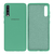 Capinha Celular Galaxy A70 Silicone Cover Aveludado Verde Água