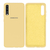 Capinha Celular Galaxy A70 Silicone Cover Aveludado Amarelo Bebe