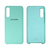 Capinha Celular Galaxy A70S Silicone Cover Aveludado Azul Tiffany