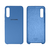 Capinha Celular Galaxy A70S Silicone Cover Aveludado Azul Caribe