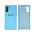 Capinha Celular Galaxy Note 10 Silicone Cover Aveludado Azul Aquario