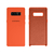 Capinha Celular Galaxy Note 8 Silicone Cover Aveludado Laranja Neon