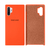 Capinha Celular Galaxy Note 10 Plus Silicone Cover Aveludado Laranja Neon
