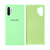 Capinha Celular Galaxy Note 10 Plus Silicone Cover Aveludado Verde Água