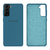Capinha Celular Galaxy S21 Plus Silicone Relevo Câmera Azul Caribe