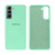 Capinha Celular Galaxy S21 Silicone Cover Aveludado Azul Tiffany