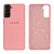 Capinha Celular Galaxy S21 Plus Silicone Relevo Câmera Rosa chiclete