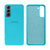 Capinha Celular Galaxy S21 Silicone Cover Aveludado Azul Piscina